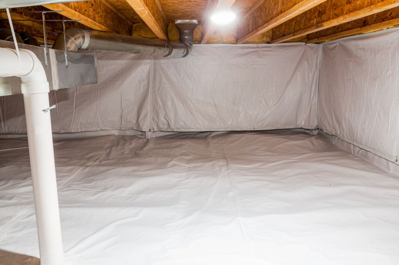 Sealed Crawlspace with Vapor Barrier